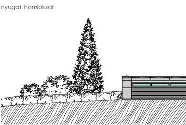 Nyugati homlokzat - építész: Paládi-Kovács Ádám