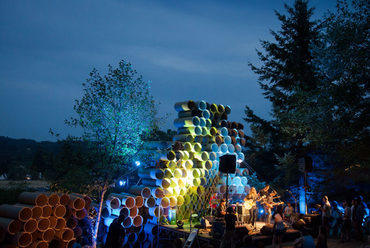 Pickathon Music Festival, installáció - építész: Portland State University építészeti hallgatói