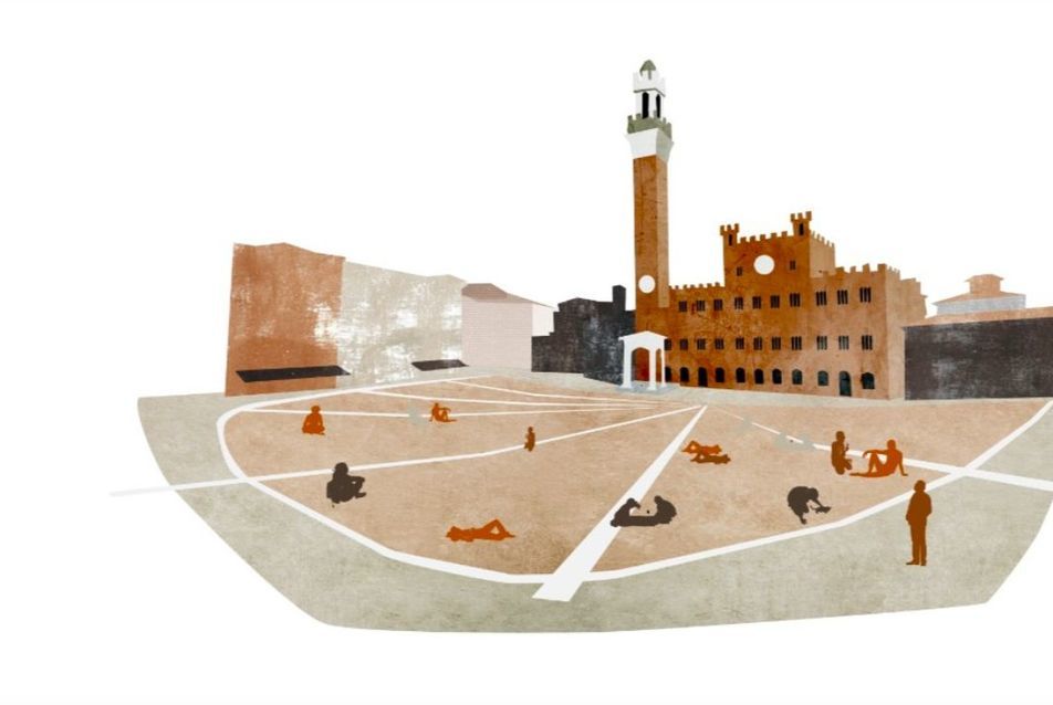 A sienai Piazza del Campo máig a legtökéletesebb köztér, teljesíti az összes pontját az Élhető városokban részletezett 12 kritériumnak, hogy mitől jó egy köztér.