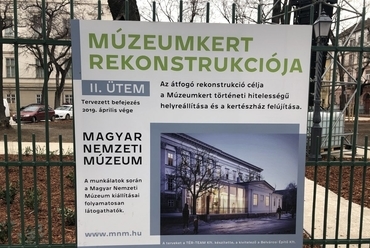 A rekonstruált Múzeumkert a nemzeti ünnep hetében - fotó: Bardóczi Sándor