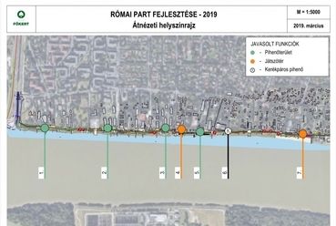 A FŐKERT koncepciója a Római-part egyes területeinek fejlesztésére. Kép: FŐKERT Nonprofit Zrt., fokert.hu