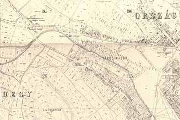 Városmajor kataszteri térképen, 1882 - forrás: www.mapire.eu/hu/map/budapest-1882