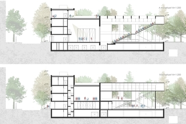 AA BB metszetek - építész: Karácsony Tamás, Kovács Károly Lehel, Szökő Kristóf István