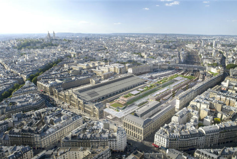 A Gare du Nord átépítésének látványterve. Kép: Semop gare du nord/Denis Valode architecture/atelier d’architecture SNCF