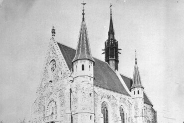 Máriafalva középkori temploma 1890 körül