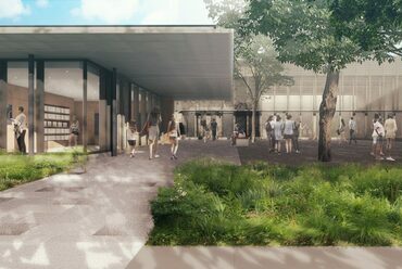 A Rothko-kápolna új látogatóközpontjának látványterve. Forrás: Architecture Research Office