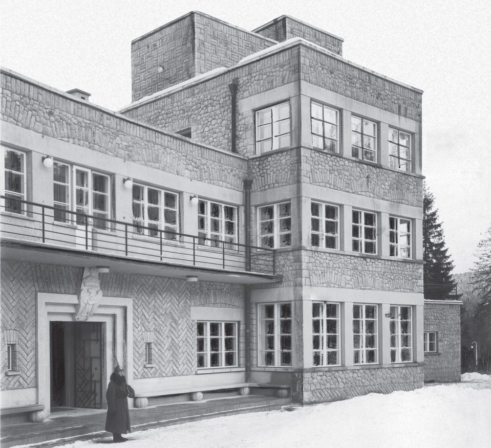 A Lengyel Köztársaság elnökének rezidenciája, Wisła. Terv: Adolf Szyszko-Bohusz, 1928-1931. Belsőépítészet: Włodzimierz Padlewski, Andrzej Pronaszko, 1930-1931