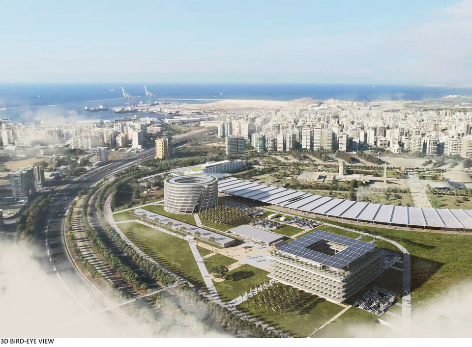 Az Okka tervei a tripoli Tudás- és Innovációs Központhoz. Forrás: Tripoli Special Ecomonic Zone, tsez.gov.lb