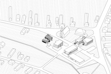 A beépítés fázisai 02, Gyermely településközpont - terv: Gereben Marián Építészek