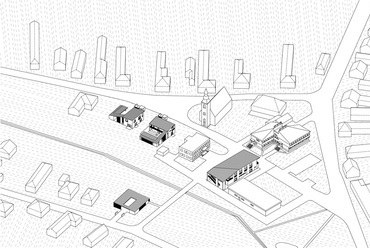 A beépítés fázisai 05, Gyermely településközpont - terv: Gereben Marián Építészek
