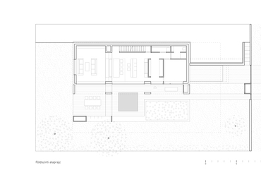 Családi ház, Törökbálint, földszinti alaprajz -  terv:  Kalmár László, Kronavetter Péter, Zsuffa Zsolt  