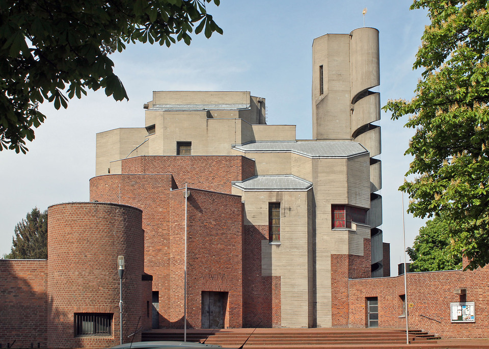 Krisztus feltámadása templom, Köln, 1963-1970. Fotó: Kovács Dániel, Építészfórum