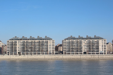 Duna-Pest Rezidenciák – 350 lakásos lakóházak a Millenniumi Városközpontban 2002 terv: Csomay Zsófia