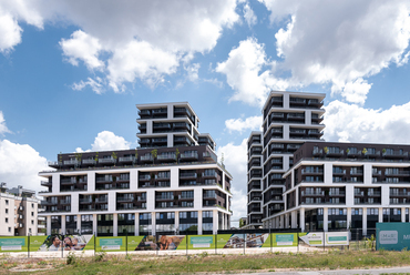 Metrodom Panoráma Lakópark - terv: Hajnal Építésziroda Kft. Hajnal Zsolt, Kendelényi Péter - fotó: Juhász Norbert