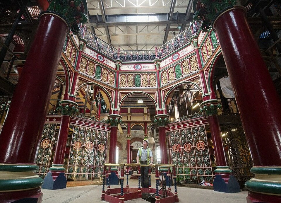 Az 1865-ben megnyílt Crossness Pumping Station, Fotó: Adam Gray SWNS