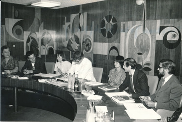 A szocialista országok formatervezési intézményeinek értekezlete a Kereskedelmi Kamarában, 1979. Forrás: a Design Center archívuma