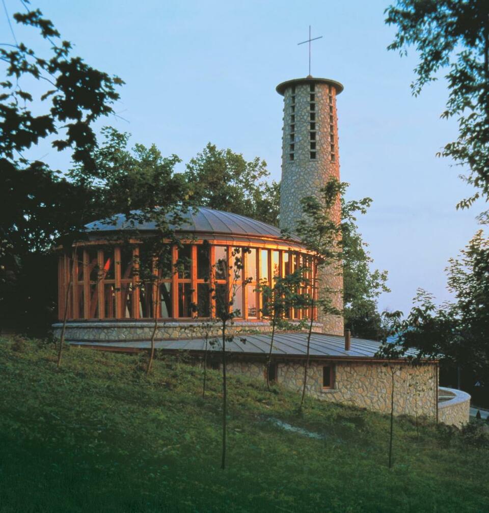 Evangélikus templom, Balatonboglár, 1995. Fotó: Nagy Tamás