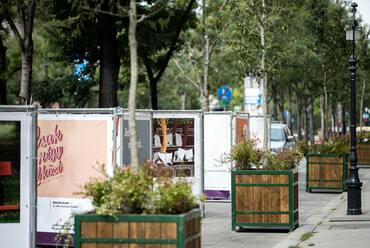 Közösségi tér az Andrássy úton. Fotó: Terézváros Önkormányzata