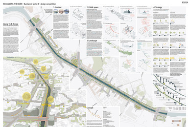 Reclaiming the River: 2. helyezett: helyezett: S.C. BAZA. Deschidem orașul SRL (Románia) és Interscalar (Hollandia)