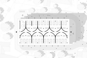 Ranolder hengerek - lakóépület terve Veszprémbe. Tervező és vizualizáció: Paradigma Ariadné. 