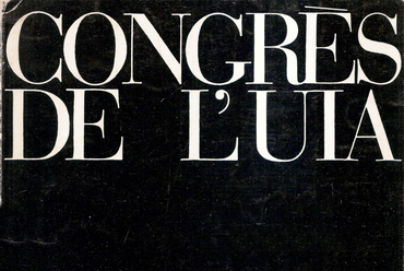 Az 1965-ös UIA Kongresszus kiadványa. Forrás: abebooks.co.uk 
