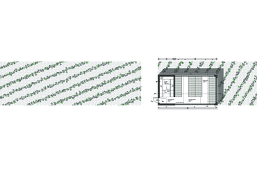 Gyógynövény szárító alaprajz - Borsika gyógynövénykert Ózdon - építész: Kiss Luca