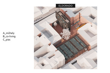 Eldorado – „Űrhajó-etika”, újrafelhasznosítás, precious plastic  –  terv: Tasnádi Gergely  (MOME)