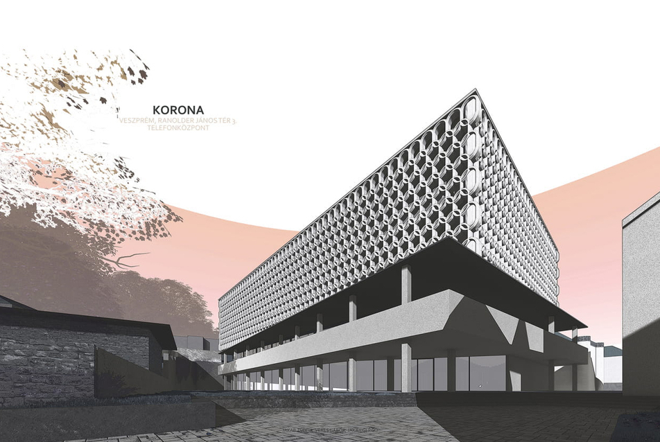 Ház, térrel és templommal – Jakab Zsófia terve a Ranolder téri telefonközpont átépítésére