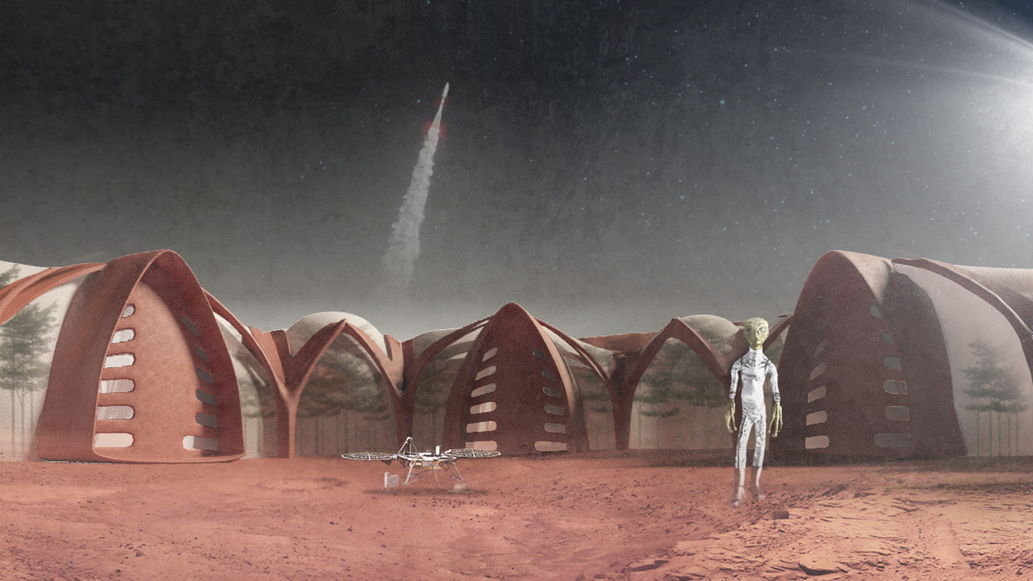 Lakóhelyek a Marson - építész: Adham Shakaki