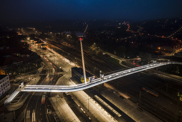 Kaposvári Közlekedési Központ. Építészeti és tájépítészeti generáltervezés: Unitef ’83 Zrt. Fotó: Szecsődi Balázs, MÁV