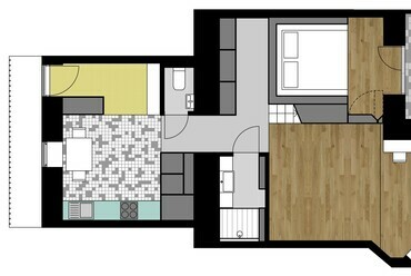 Alaprajz, M60 Hybrid Home, Budapest, Tervezők: S39 Hybrid Design, 2020.