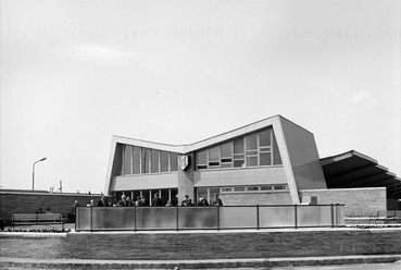Az Örs vezér tere metróállomásának épülete 1970-ben, Forrás: Fortepan, Adományozó: UVATERV