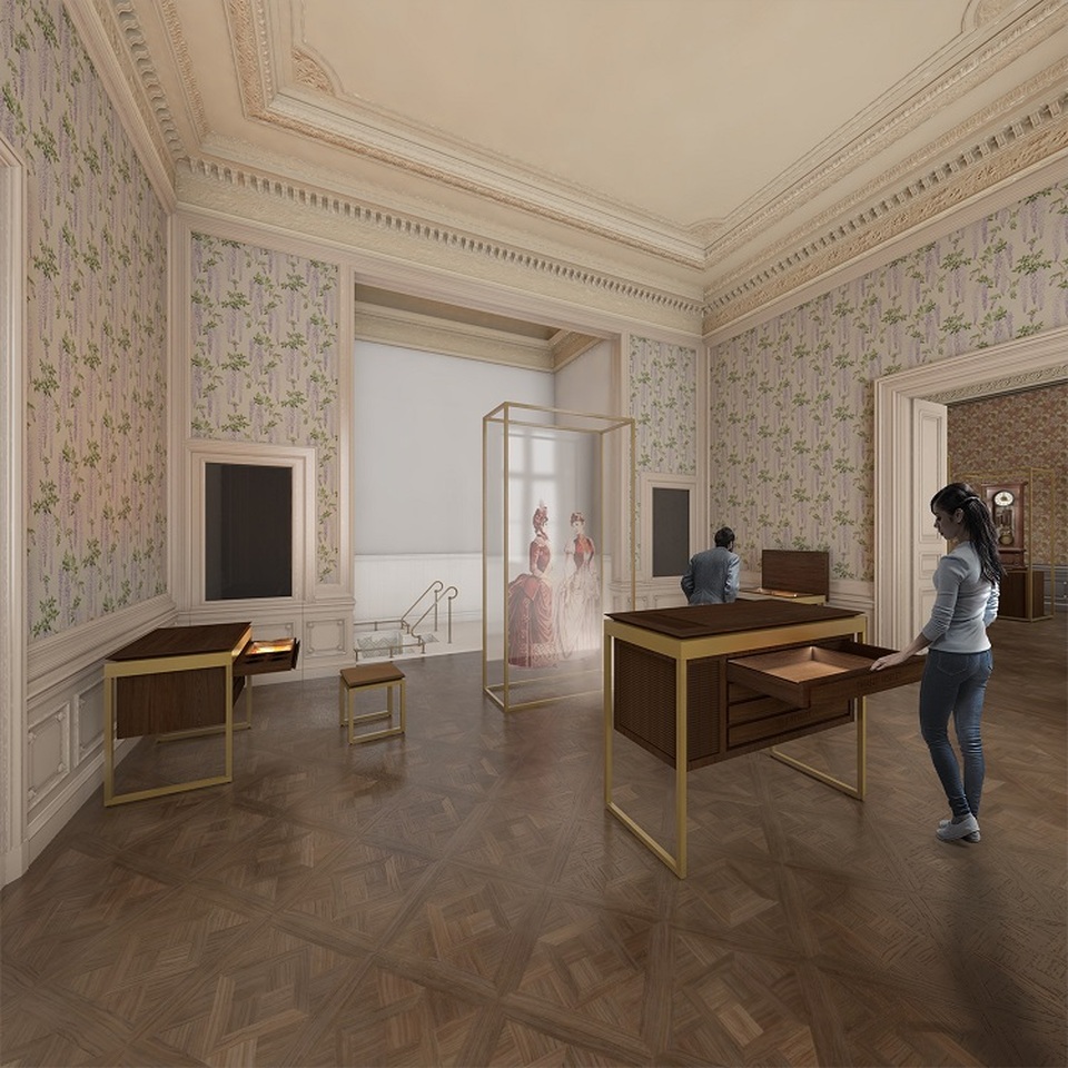 	A szabadkígyósi Wenckheim-kastély rehabilitációja, grófnői fürdő, Építészet: Konkrét Stúdió, (Kivitelezés: 2019-)