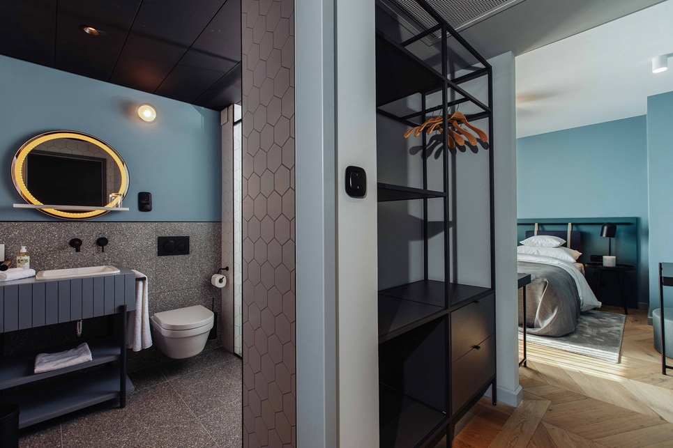 Alice Hotel, Wahl (Wiss Alice) egykori villája a mai Andrássy út 116. szám alatt, Tervező: Gábor & Svejkovszky Építésziroda, 2020. Fotó: Alice Hotel