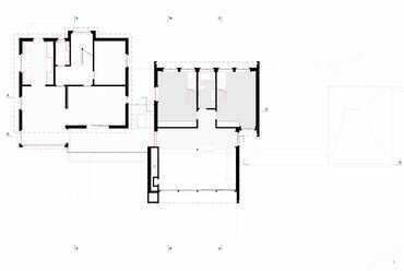 Forch, Családi ház. Építész: Mentha Walther Architekten - 1. emelet, alaprajz