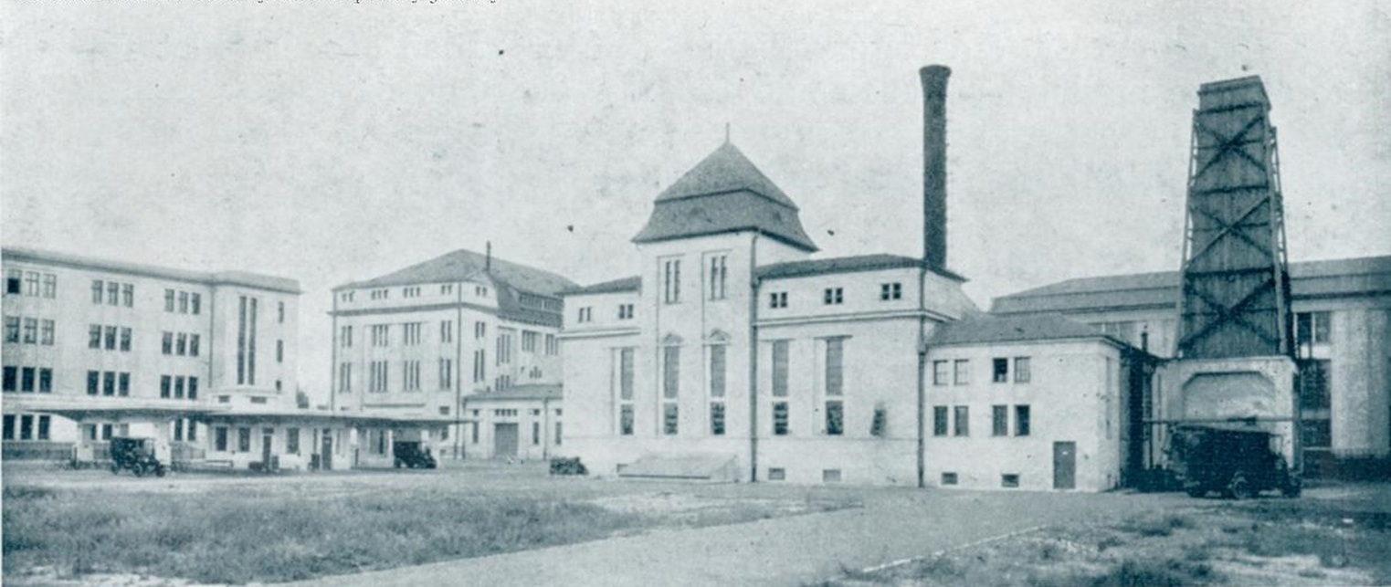 Budapest, Egressy úti járműtelep, 1929 körül, tervező: Bierbauer István és Hübner Jenő (FSZEK, Budapest Gyűjtemény)