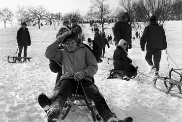 Tabán, 1971 – amikor még volt hó télen. Forrás: Fortepan
