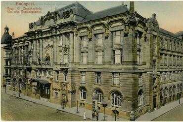 Budapest, Liszt Ferenc Zeneakadémia, 1910 körül, tervező: Korb Flóris és Giergl Kálmán (képeslap)