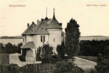 Balatonföldvár, Korányi-nyaraló 1900 körül, tervező: ifj. Bobula János