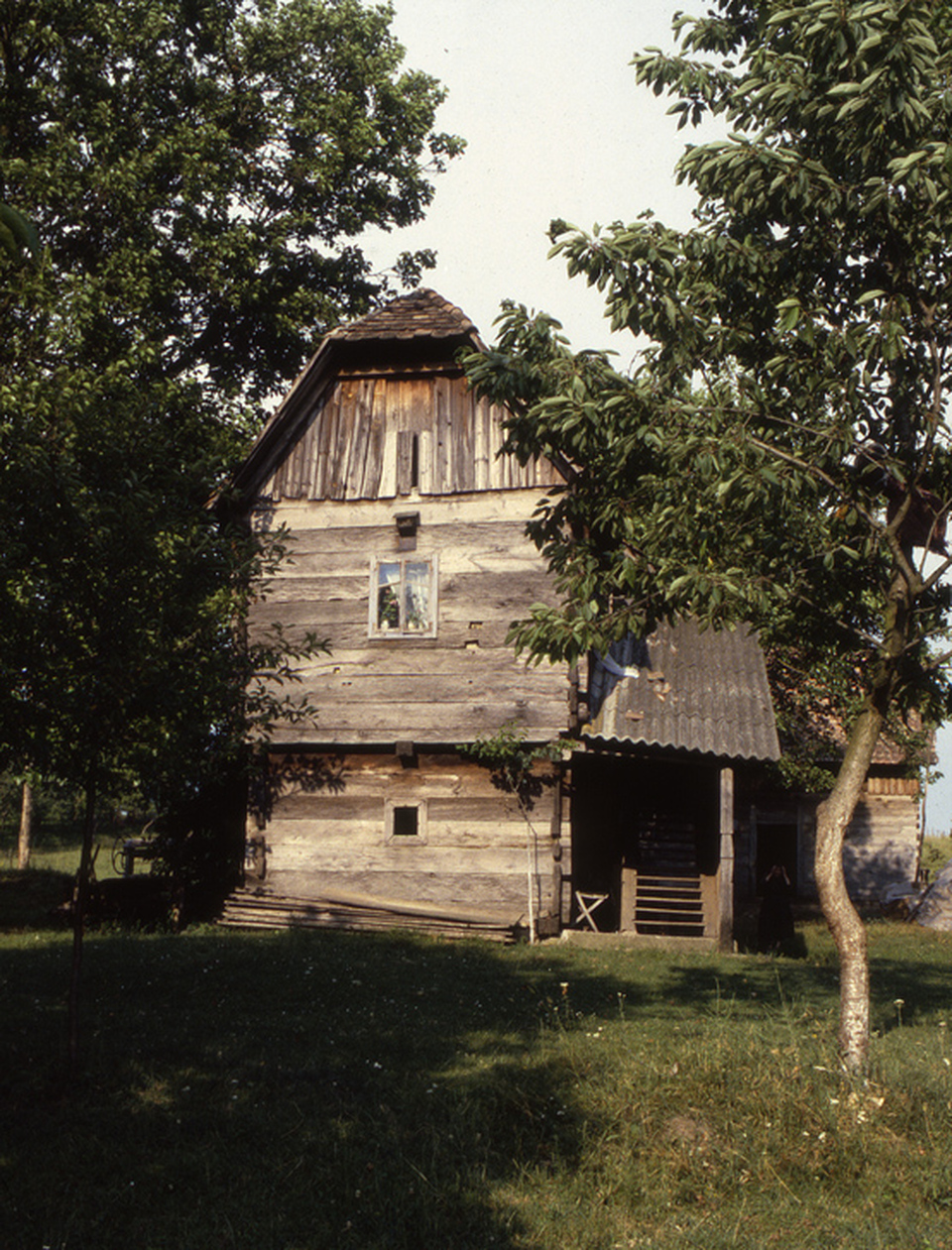 Banovinai, tradicionális vernakuláris lakóépület, 1988. (Fotó: http://balkanarchitecture.org/)