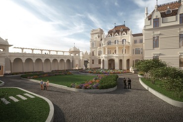 A palota neoreneszánsz kertje a látogatók számára is nyitva áll majd. Forrás: Nemzeti Hauszmann Program