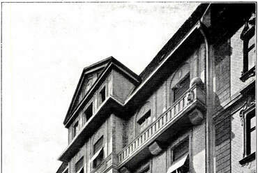 Budapest, Lánchíd utca 7-9, 1913 körül, tervező: Ágoston Emil (Magyar Építőművészet, 1913/7., 17. o.)