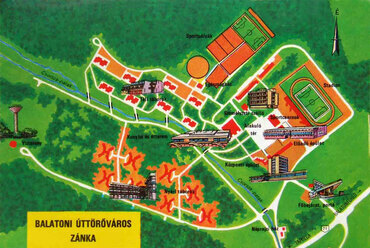 A Balatoni Úttörőtábor területének térképe. Forrás: egykor.hu