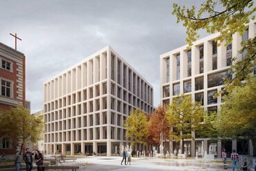 A Bánáti + Hartvig Építész Iroda és az Arch-Studio terve a Pázmány Campus pályázatán