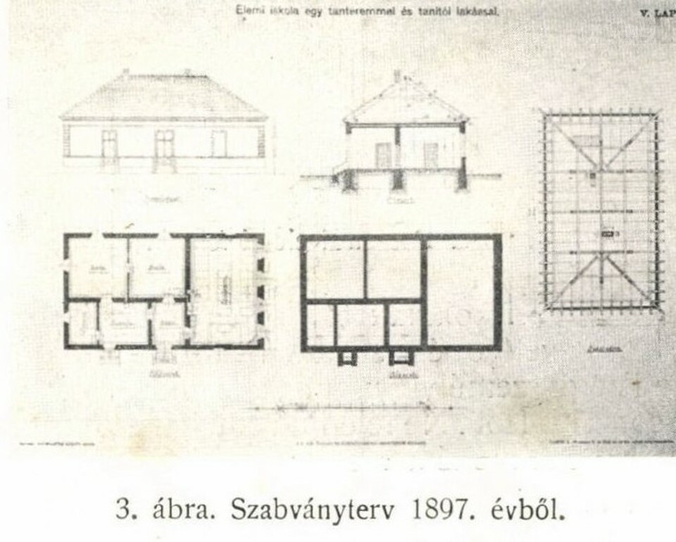 Szabványterv 1897-ből. Forrás: Magyar Mérnök- és Építész-Egylet Közlönye 1914. 48. évf. 2. szám