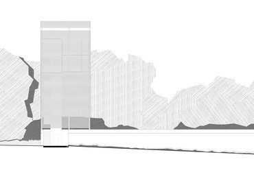 A CZITA Építész Iroda és az RJZS Architects terve a Recski Nemzeti Emlékpark pályázatán – homlokzat