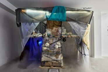 Hódi Csilla: Matango bár, multimediális installáció, 2021. Fotó: Biró Dávid