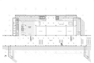 A Quintus Design terve a Debreceni Nemzetközi Repülőtér pályázatán. Alaprajz, emelet