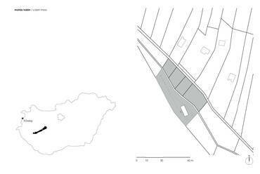 Béres Építésziroda, Mohás Kabin, Kőszeg. Helyszínrajz
