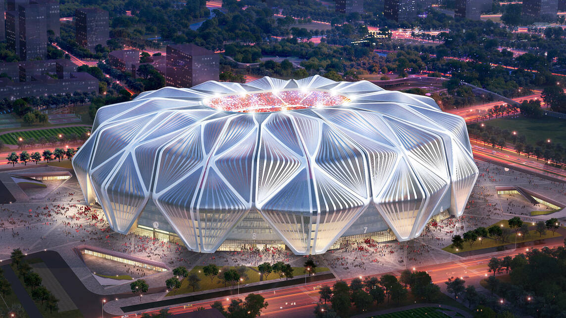 Evergrande Guangzhou Football Stadium – építész: Gensler – forrás: Gensler